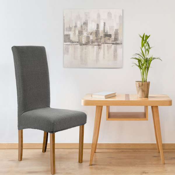 Velvet Chair Cover 35x55x30 Pokr05 Steel