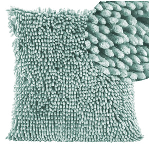 Shaggy Decorative Pillowcase 2 40 x 40 Mint