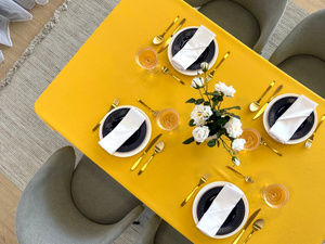 Tablecloth 120x200 Stain-Resistant Surbo Mustard