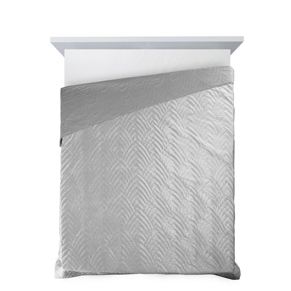 Narzuta 220 x 240 Pikowana Velvet Luiz6 Srebrny