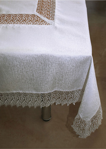 Guipure Tablecloth 288_White 140x260
