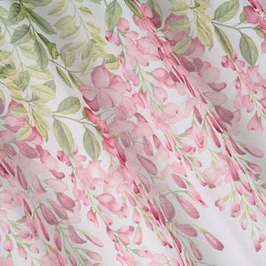 Decorative Curtain Julieta 140 x 250 Roses Spillover