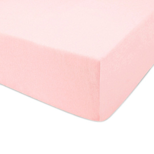 Jersey sheet with elastic 006_D Pink 120x200