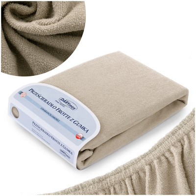 Prześcieradło Frotte z Gumką 032_C Jasny Beż 60x120