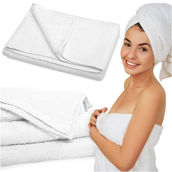Ręcznik Hotelowy 50 x 100 Aqua 01 500 g/m2 Biały