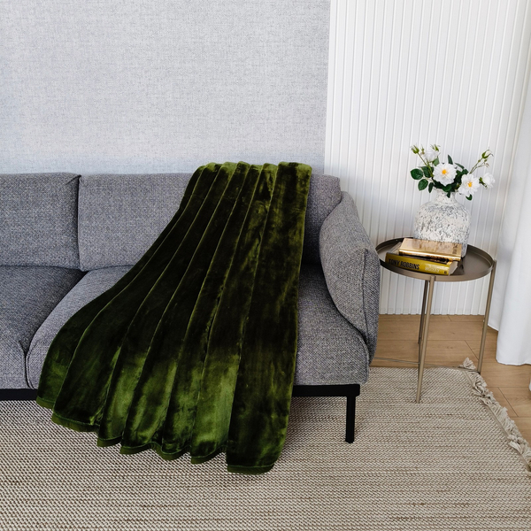 Koc 200 x 220 Akrylowy Jednolity Ciepły Yasemin 10