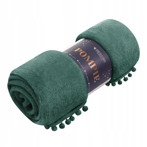 Blanket 150 x 200 Microfiber Pom Pom Pom Poms Bottle