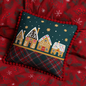 Christmas pillowcase 45 x 45 Christmas Panama 5379A