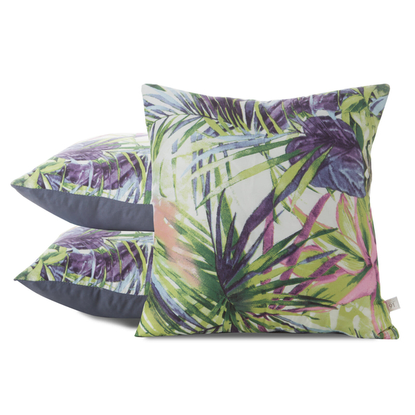 40 x 40 Decorative Rommy Green+Purple pillowcase