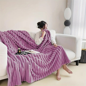 Blanket 200 x 220 Microfiber Plush Shirley 03