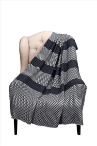 Blanket 125 x 150 Cotton Scotty Dark Grey