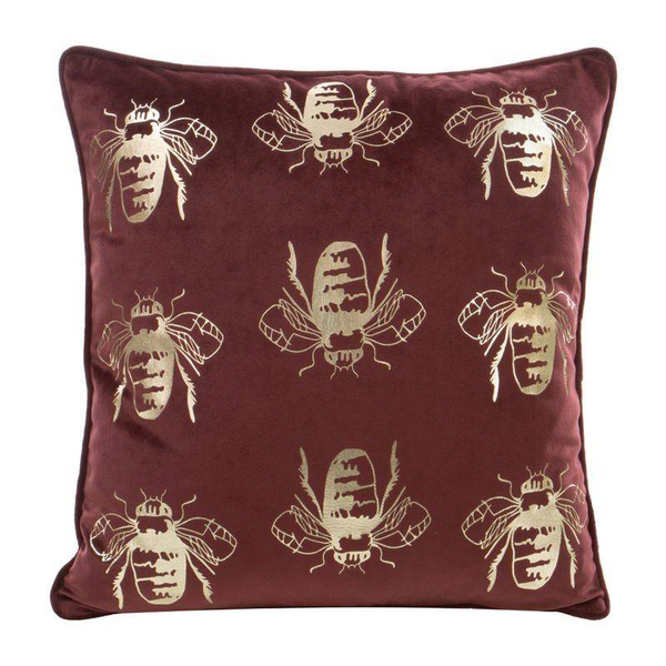 Poszewka 45 x 45 Dekoracyjna Velvet BLINK15 Bordowy