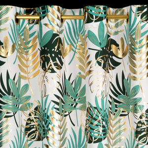 Curtain 140 x 250 Decorative Przel Malta Ziel+Zł