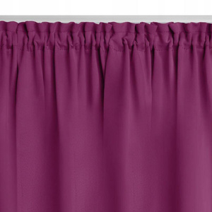 Curtain 140 x 250 Blackout Tape Hold Amaranth