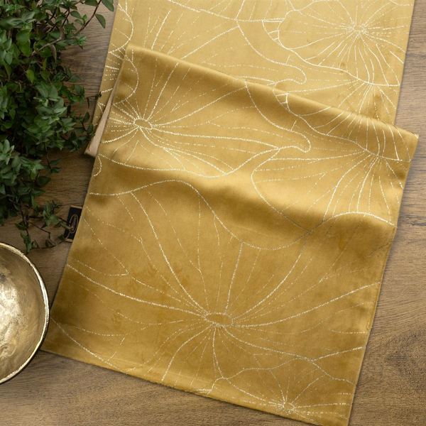 Runner 35 x 140 Decorative Velvet Blink18 Gold