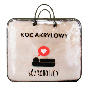 Koc 160 x 200 Akrylowy Jednolity Ciepły Yasemin 06