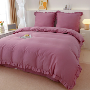 Bedding 220 x 200 3 pcs Cotton with Ruffles Lynda 05