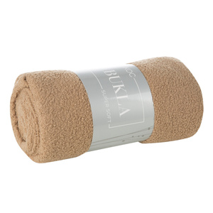 Blanket 200 x 220 Microfiber Boucle Beige