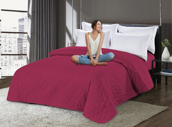 Bedspread 170 x 210 Embossed Microfiber Nicole 19