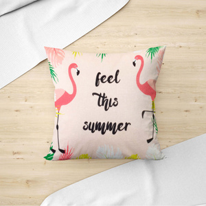 Tropical Velvet Decorative Pillowcase 03 40x40