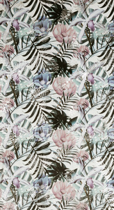 Curtain 140 x 250 Decorative Malibu White + Silver