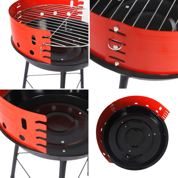 Grill Węglowy Okrągły Turystyczny Ruszt Gardo