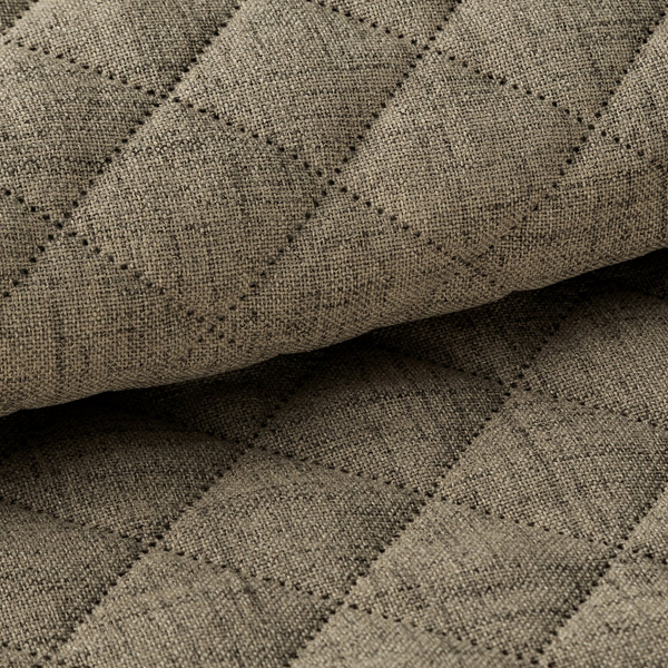 Bedspread 70 x 160 Quilted Linen1 Dark Beige