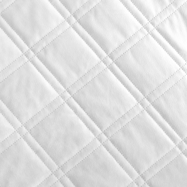 Narzuta 220 x 240 Pikowana Welurowa Luiz8 Biały