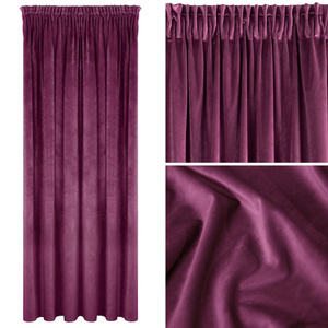 Ria Decorative Tape Curtain 140 x 270 C.Purple