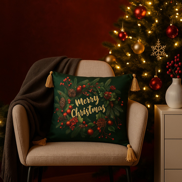 Poszewka 45 x 45 Świąteczna Panama 5377A