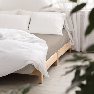 Bed sheet 140 x 200 with elastic Satin Anthem 005