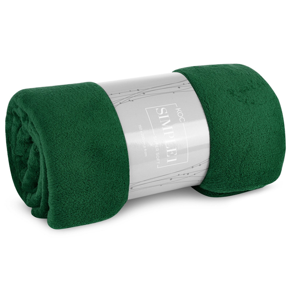 Blanket 150 x 200 Uniform Microfiber Simple1 C.Green