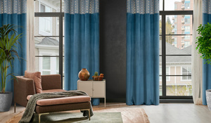 Curtain 140 x 250 Decorative Velvet Elen No+Grey