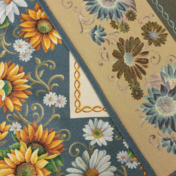 Obrus 140 x 180 Dekoracyjny Gobelinowy 45 Niebies