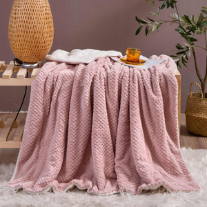 Blanket 150 x 200 Microfiber Lamb Sherpa Powdered