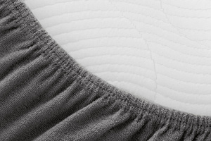 Terry sheet with elastic 041_D Anthracite 90x200