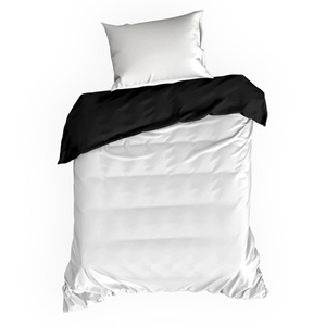 Bedding 140 x 200 2cz Satin Nova3 White + Black
