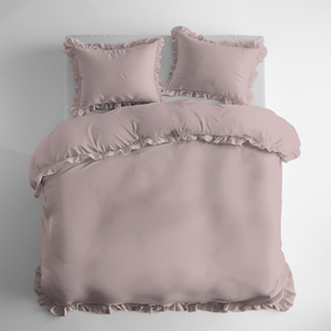 Bedding set 220 x 200 3 pieces Pure Cotton with Ruffle 06