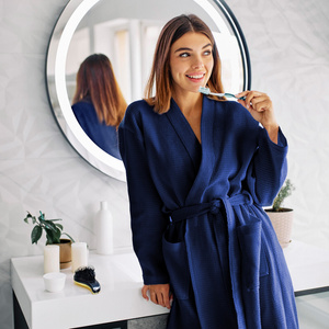 Gofer Unisex Cotton Bathrobe Vizzy XL 05 Navy