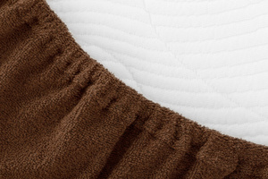 Terry sheet with elastic 045_D Chocolate 120x200