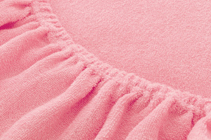 Terry Bed Sheet with Eraser 012_D Light Pink 180x200