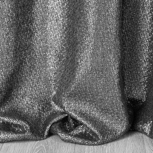 Zasłona Dekoracyjna Glossy 140 x 250 Przel Czarny