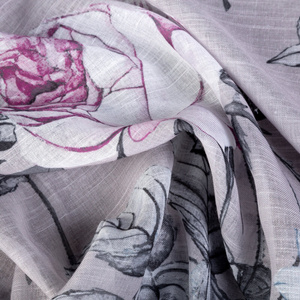 Zasłona 140 x 270 Dekoracyjna Honey Beż+Fiol