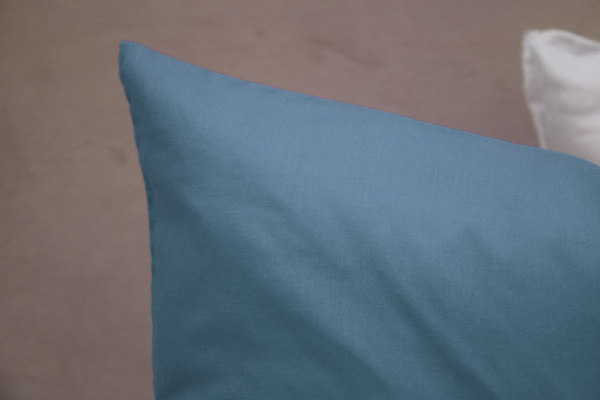 Poszewka Bawełna 50 x 60 Jednolita Ola Niebieski Blue