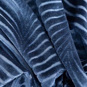 Velvet Lussi Curtain 140 x 250 Spillover Navy Blue