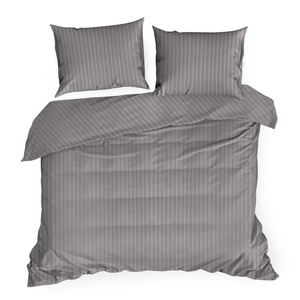 Bedding 160 x 200 3pc Cotton Satin Vera Steel