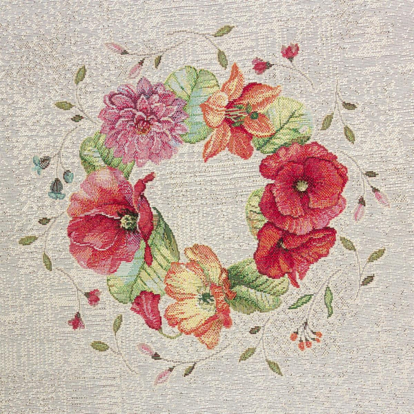 100 x 100 Decorative Tapestry Tablecloth 1239 Popie