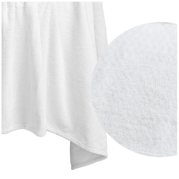70 x 150 Plush Microfiber Willy White Blanket