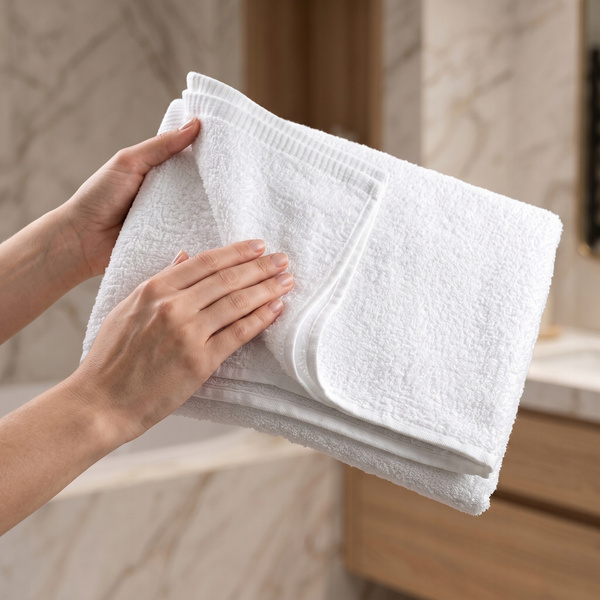 Ręcznik Hotelowy 50 x 100 Aqua 01 500 g/m2 Biały