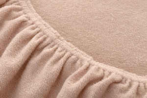 Terry sheet with elastic 020_D Beige 180x200